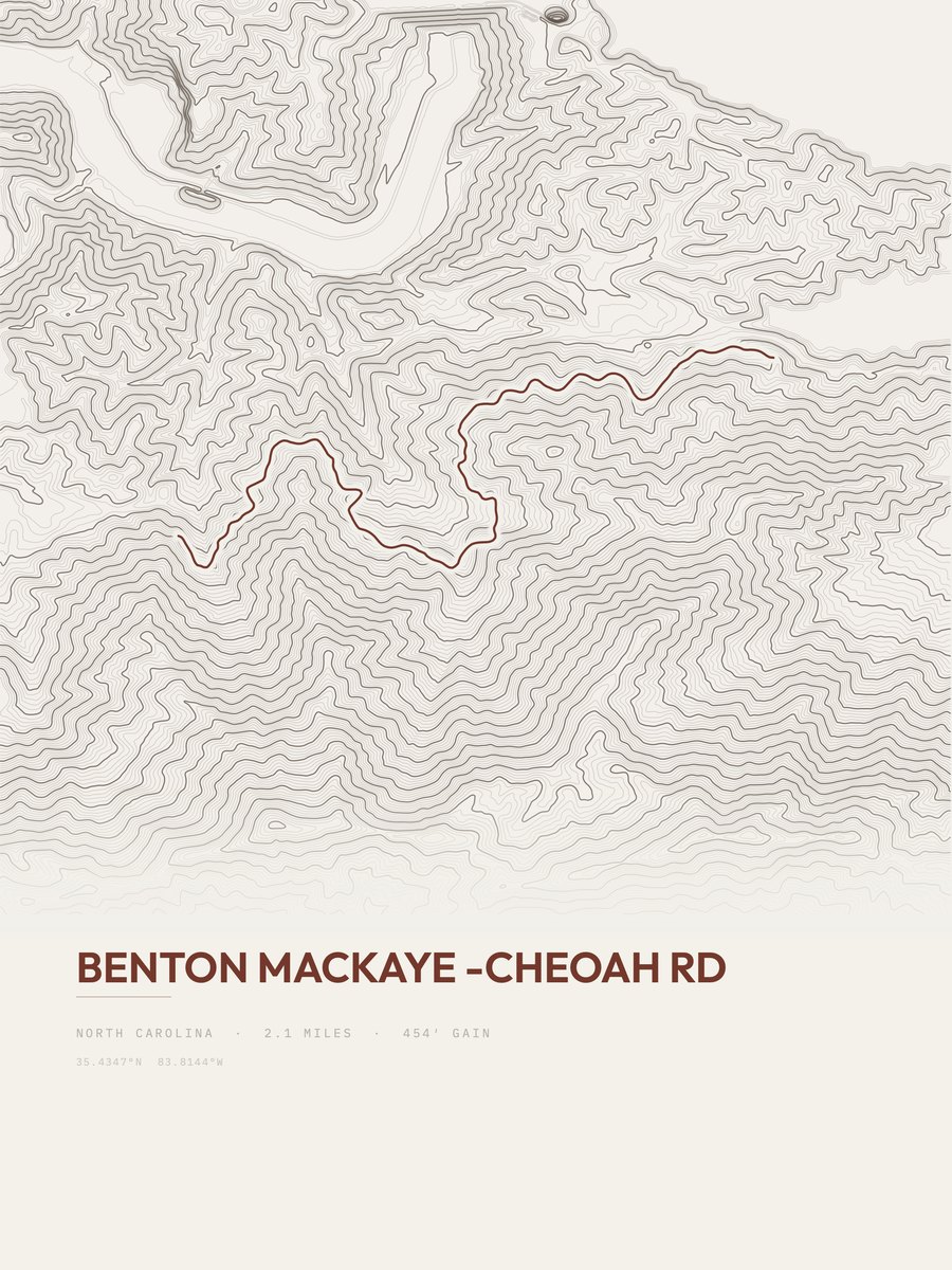 Benton MacKaye Topographic print