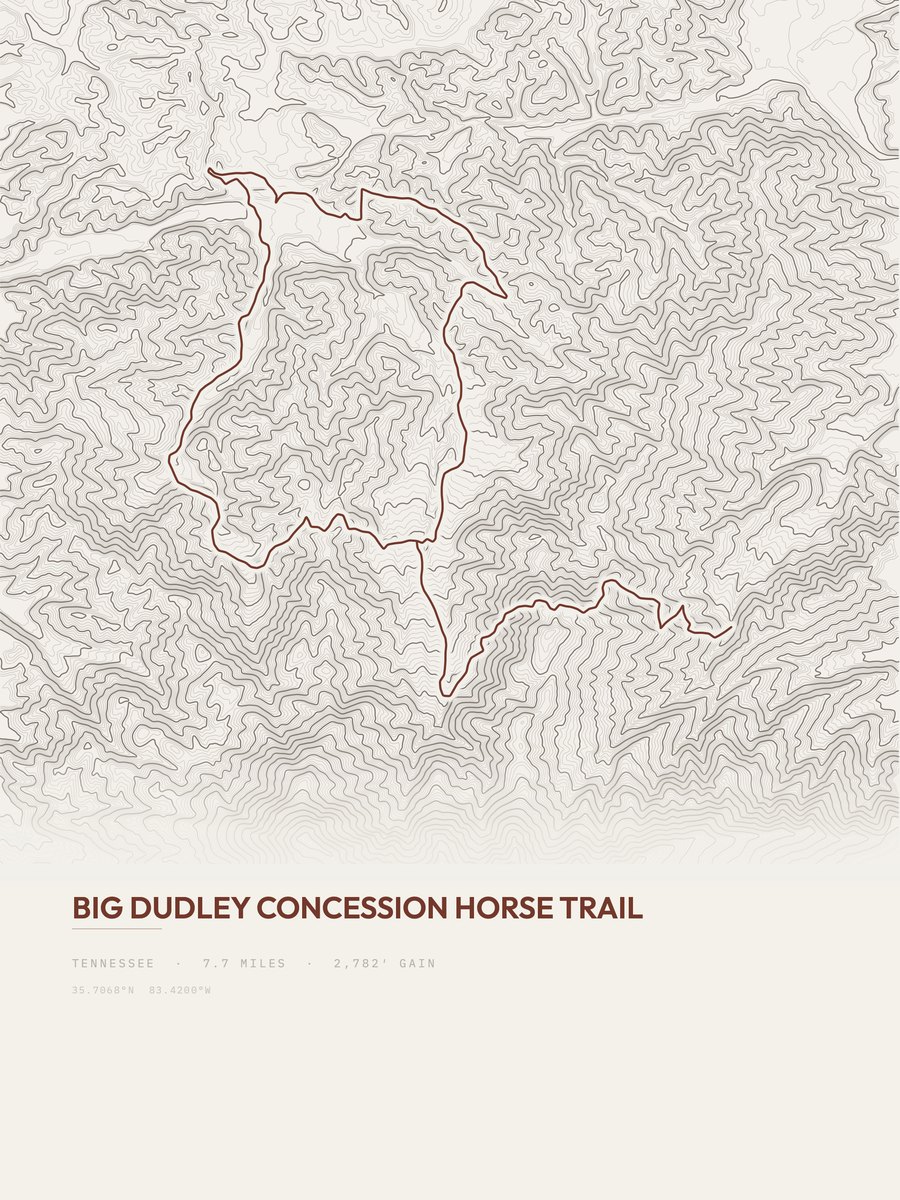 Big Dudley Topographic print