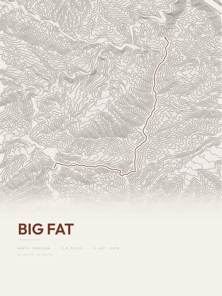 Big Fat Topographic print