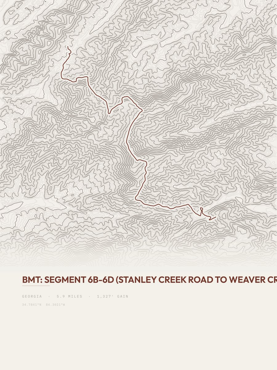 BMT Topographic print