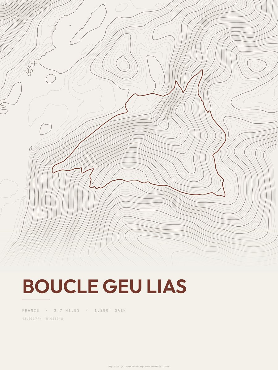 Boucle Geu Lias Topographic print