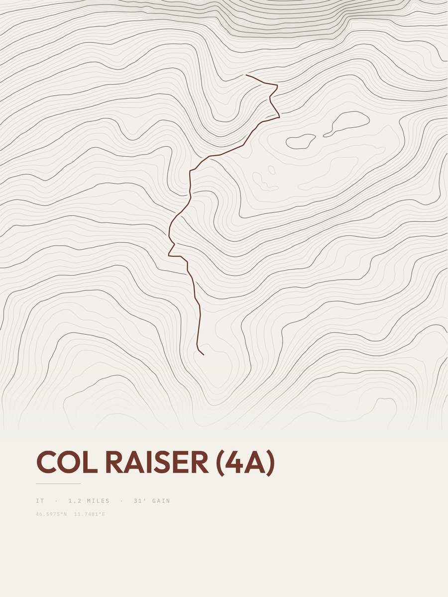 Col Raiser Topographic print