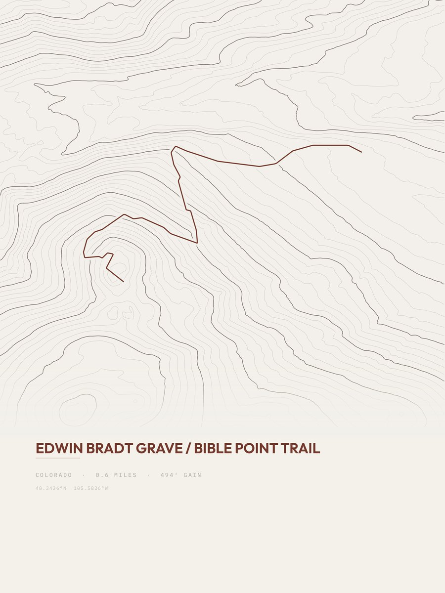 Edwin Bradt Grave Topographic print