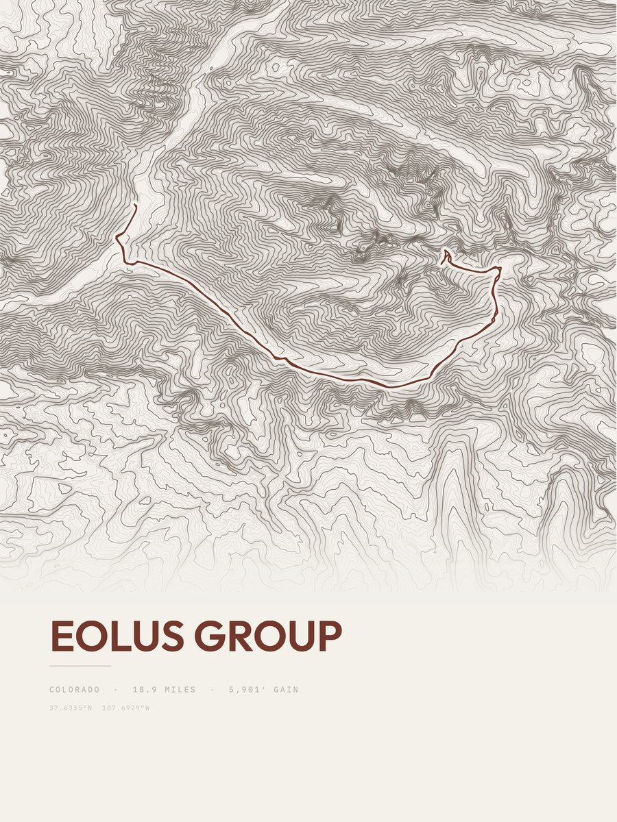Eolus Group Topographic print