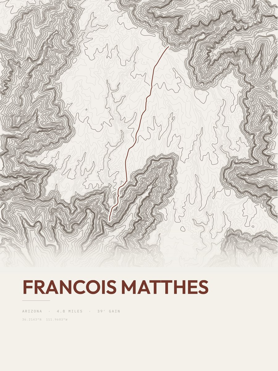 Francois Matthes Topographic print