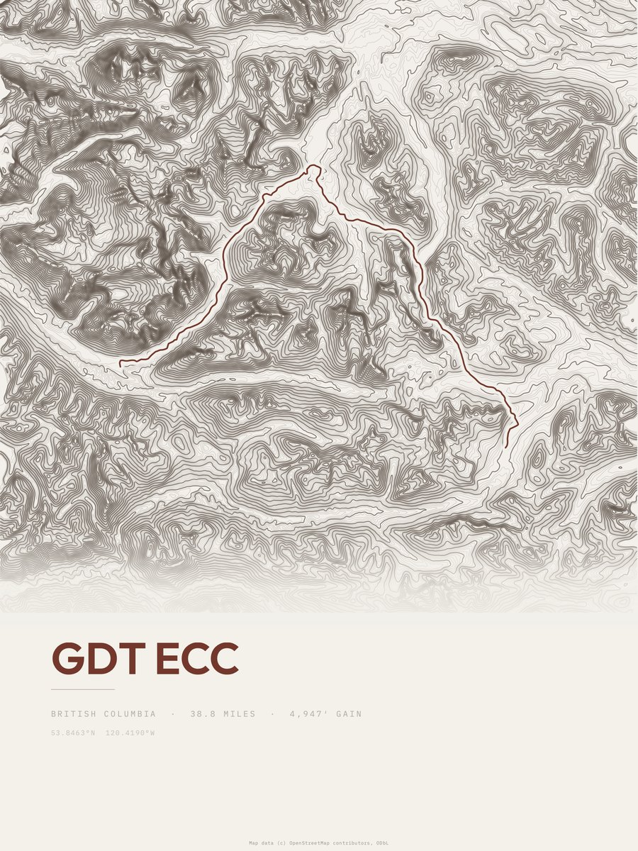 GDT ecc Topographic print