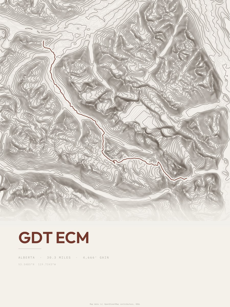 GDT ecm Topographic print