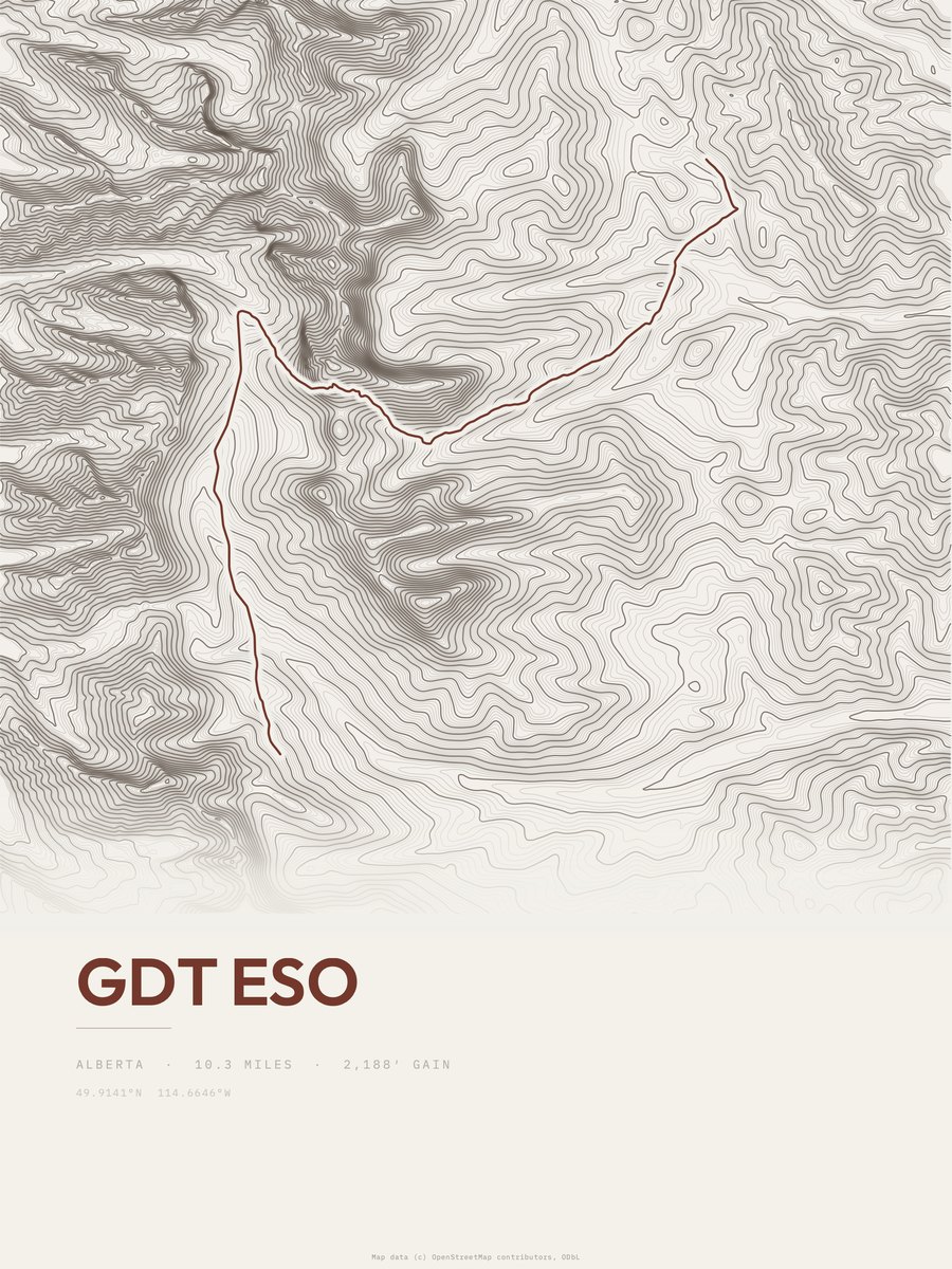 GDT eso Topographic print