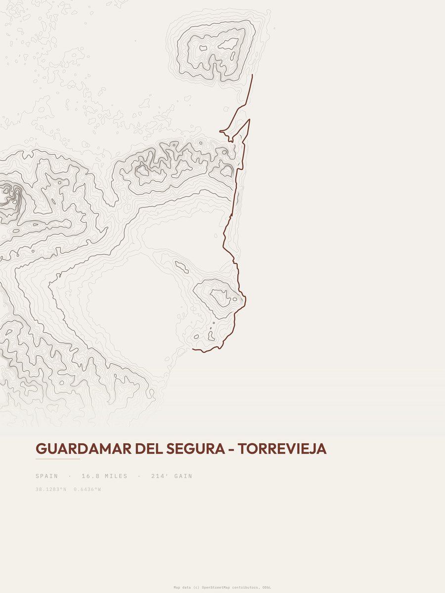 GR 92 Topographic print