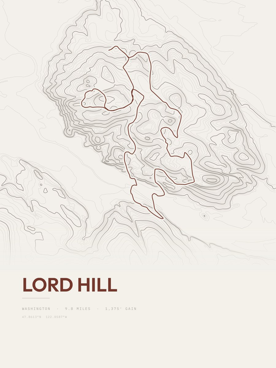 Lord Hill Topographic print