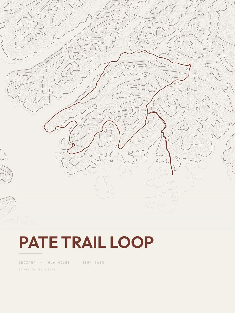 Pate Loop Topographic print