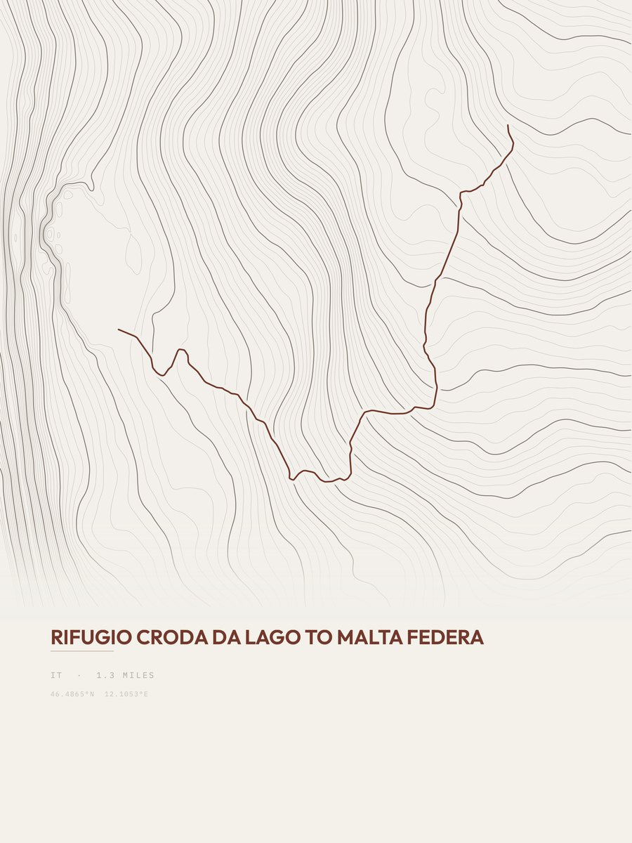 Malta Federa Topographic print