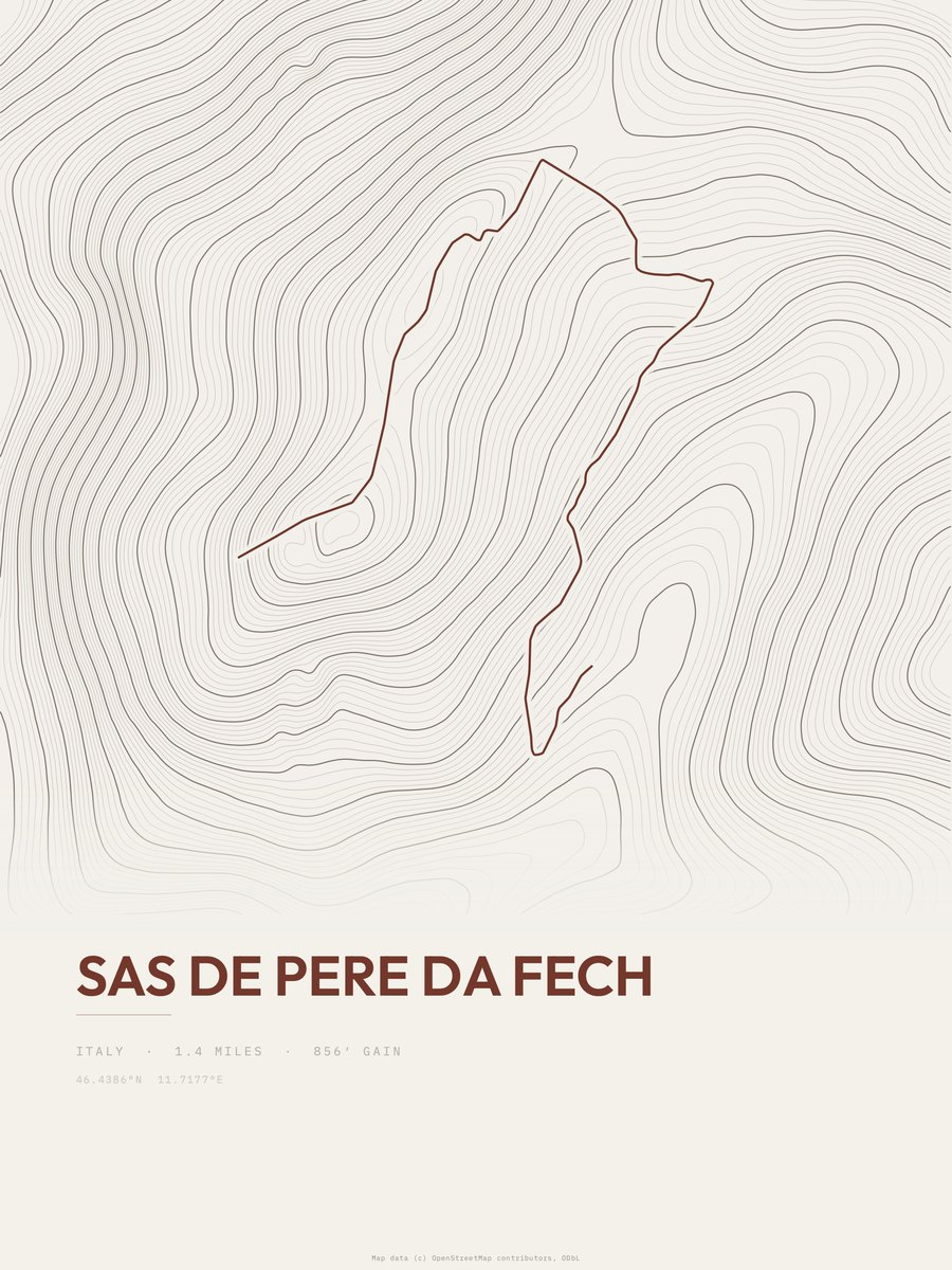 Sas de Pere da Fech Topographic print