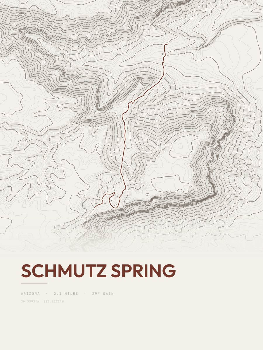 Schmutz Spring Topographic print