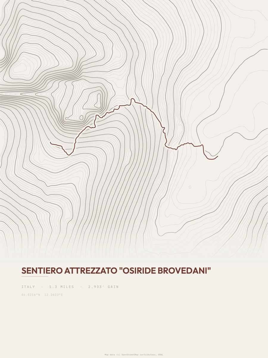 Osiride Brovedani Topographic print