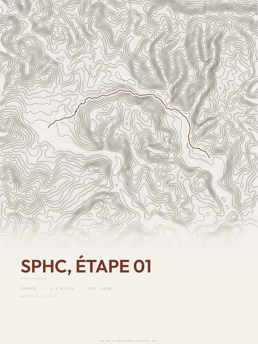 SPHC Topographic print
