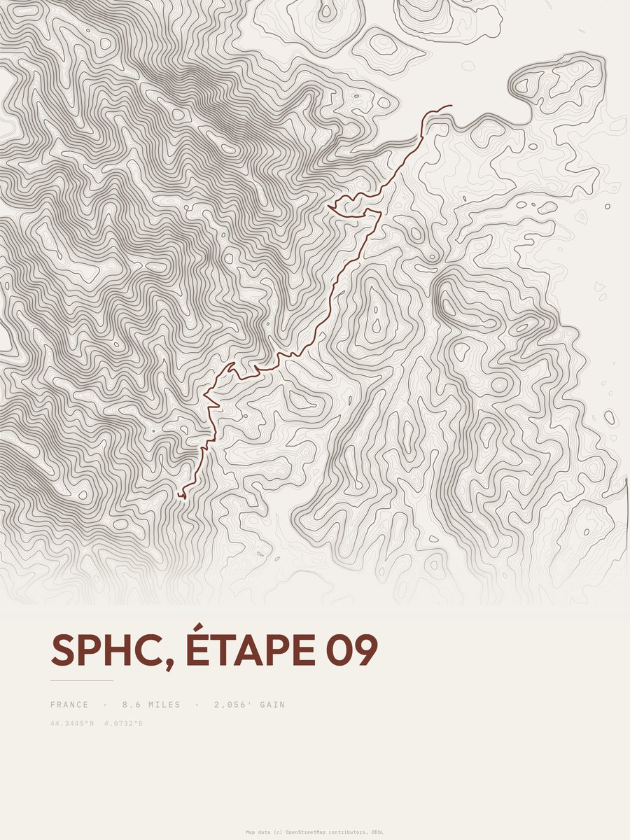 SPHC Topographic print