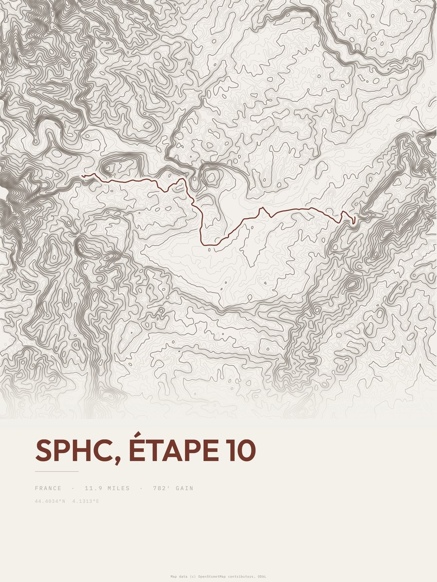 SPHC Topographic print