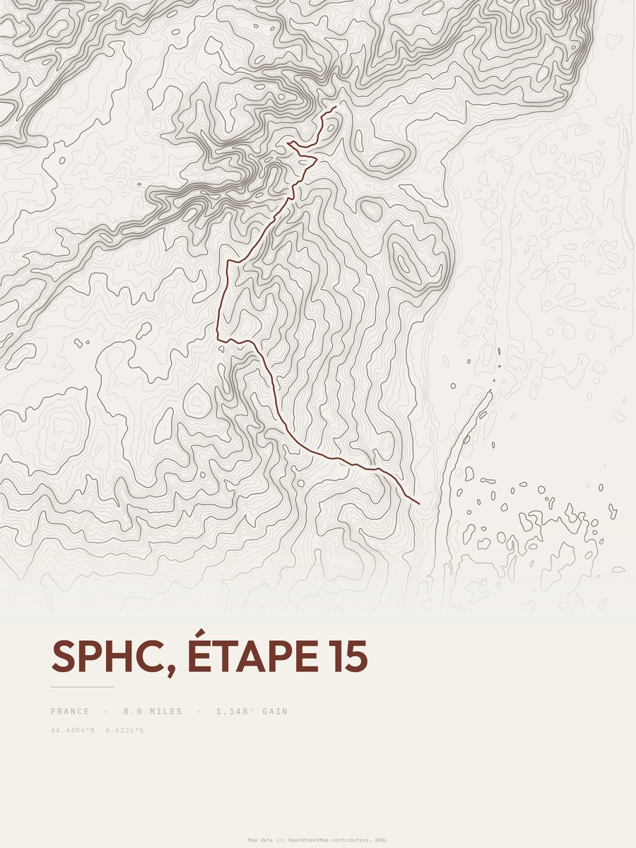 SPHC Topographic print
