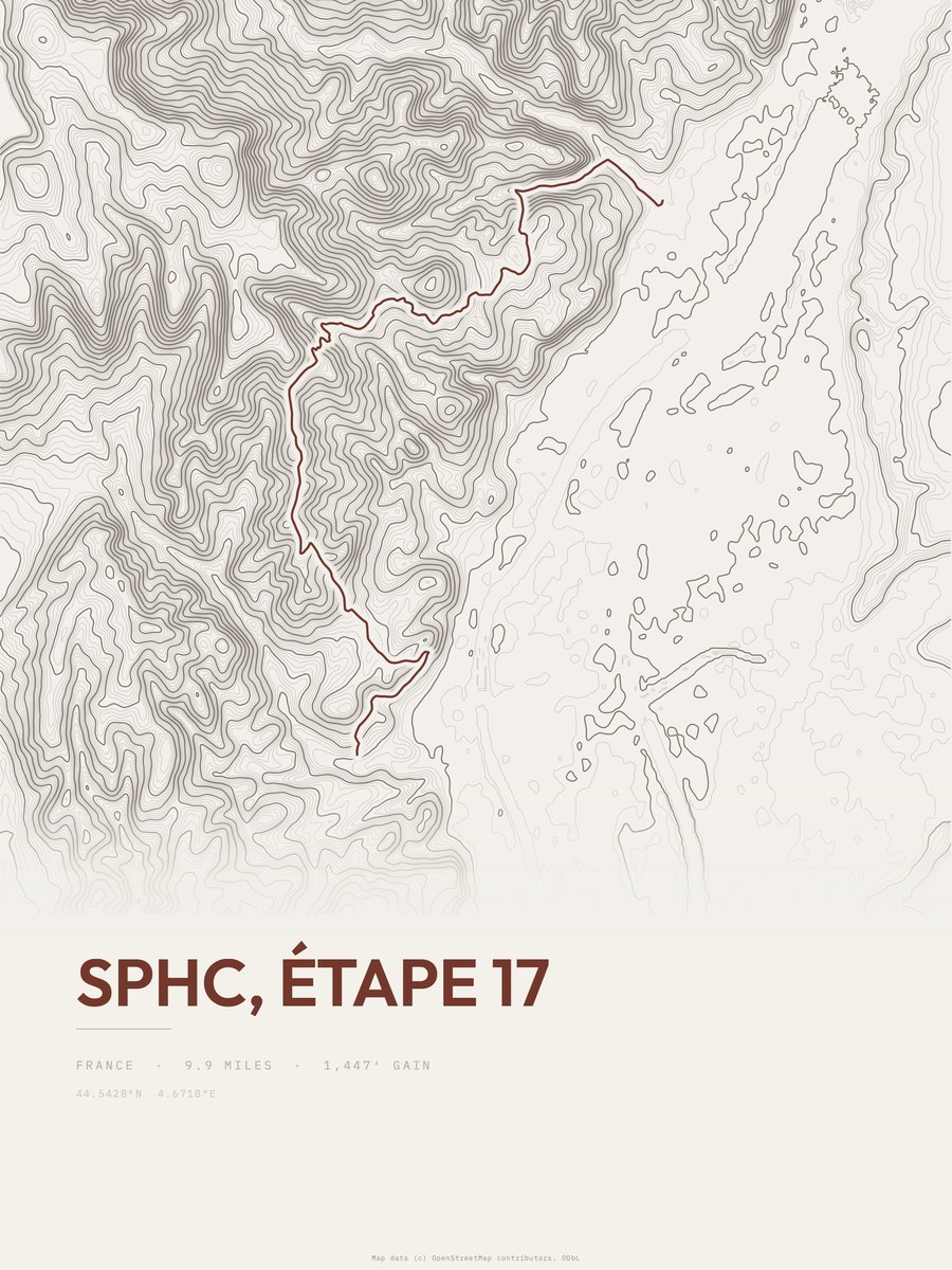 SPHC Topographic print