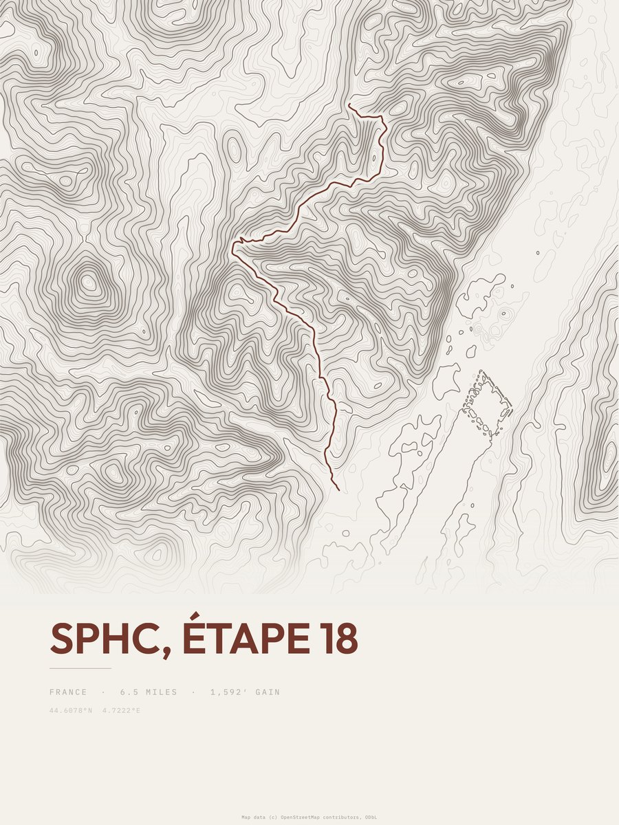 SPHC Topographic print