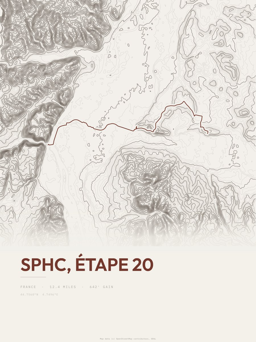 SPHC Topographic print
