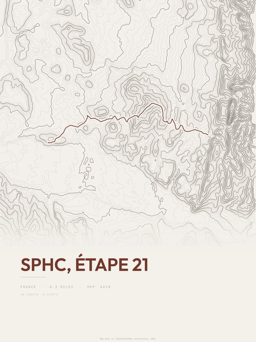 SPHC Topographic print