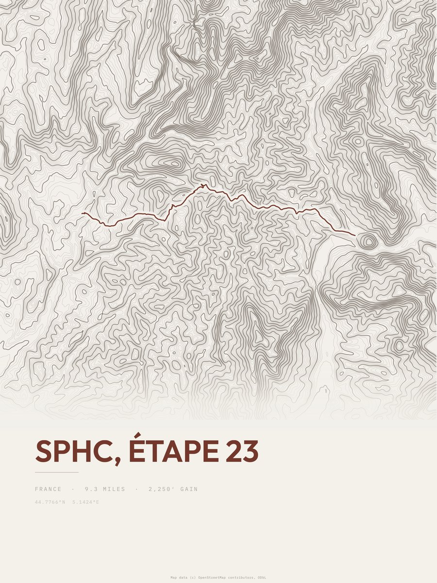 SPHC Topographic print
