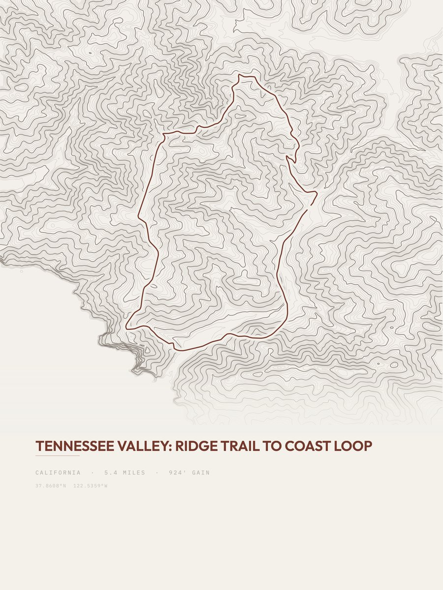 Tennessee Valley Topographic print