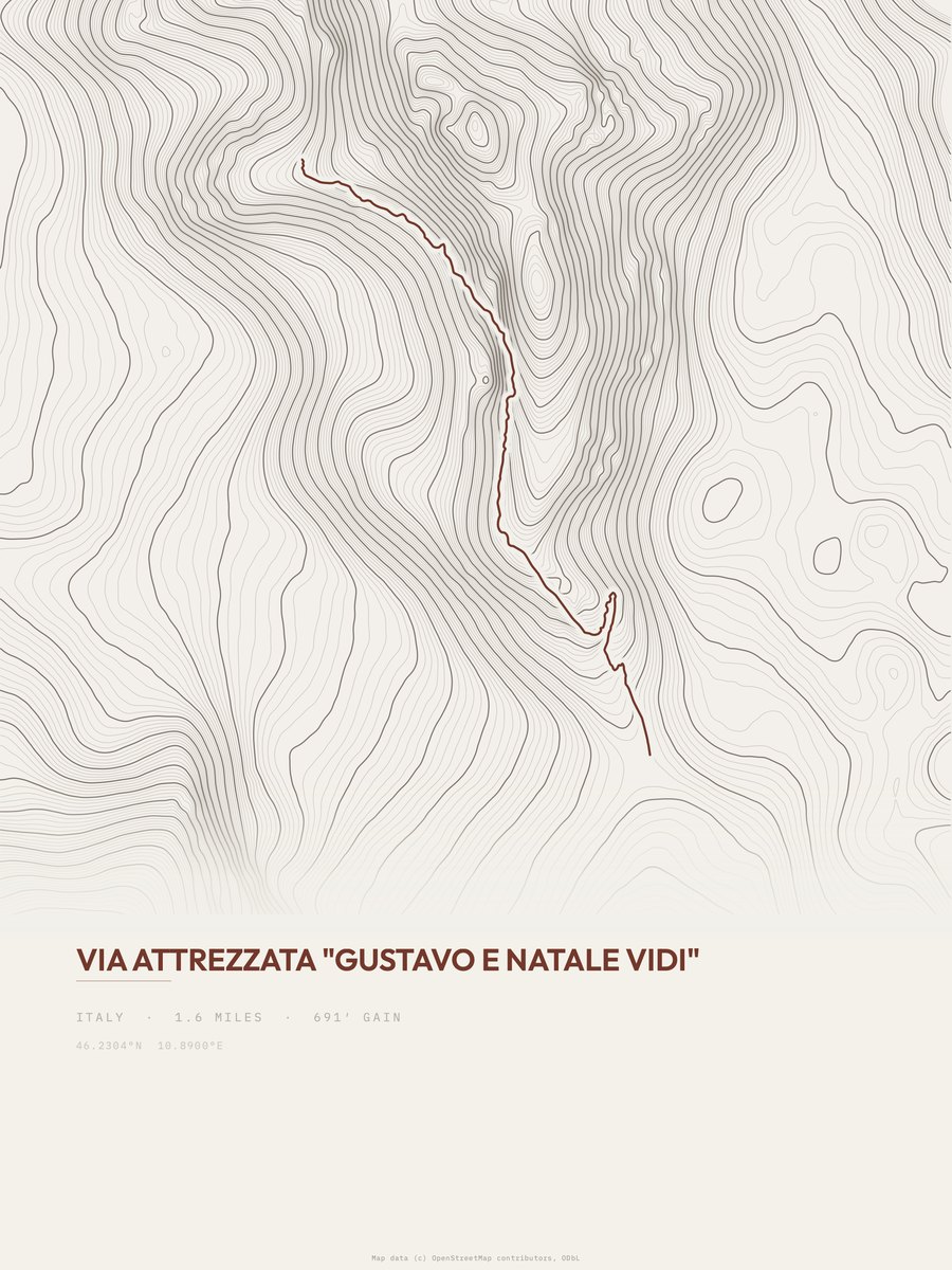 Gustavo e Natale Vidi Topographic print