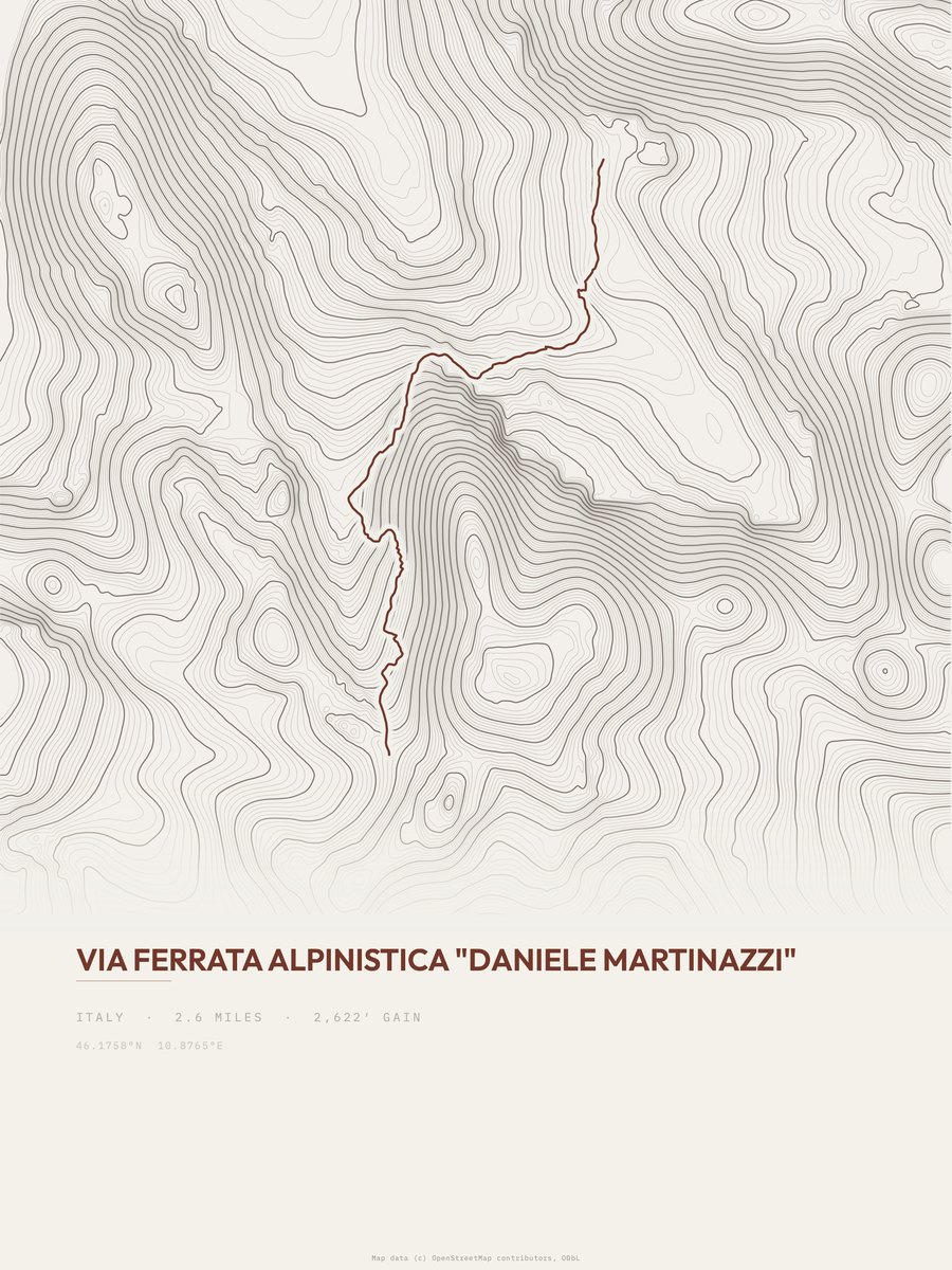 Daniele Martinazzi Topographic print