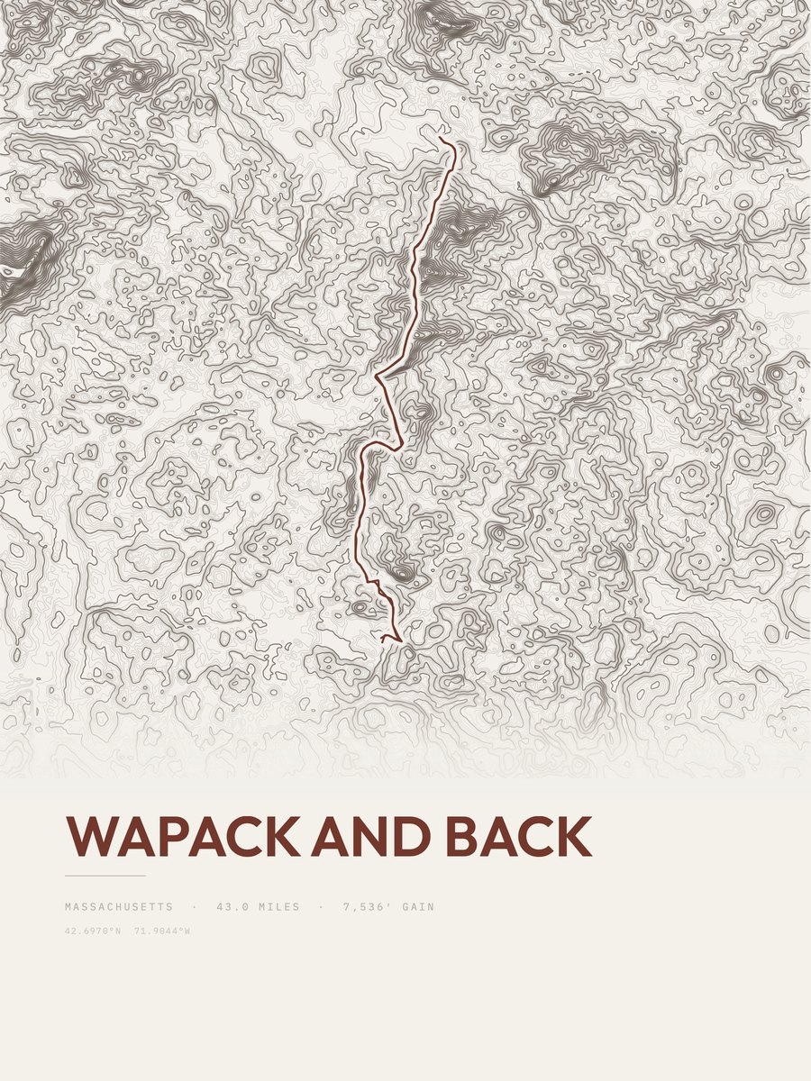Wapack Topographic print