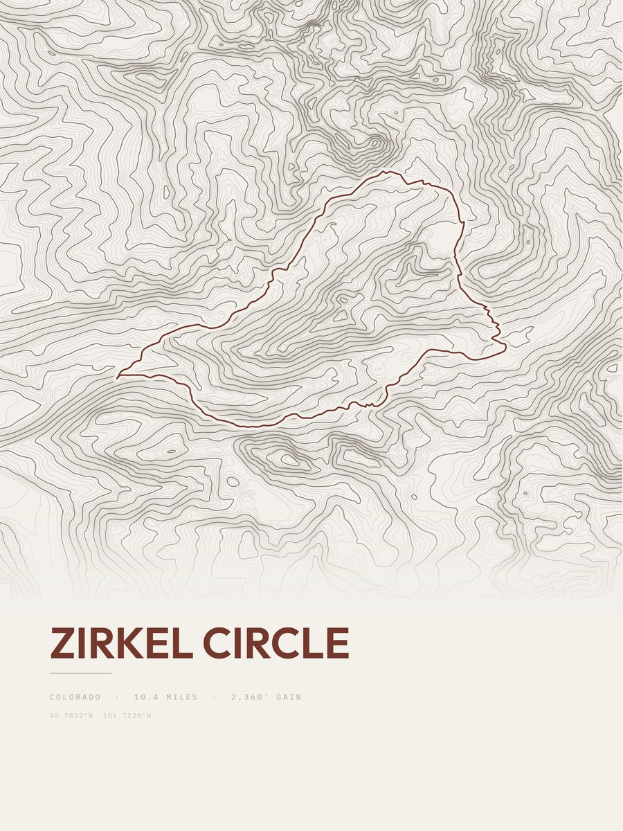 Zirkel Circle Topographic print